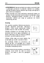 Предварительный просмотр 38 страницы Vivax CF- 310 NFX Instruction Manual