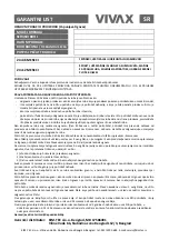 Предварительный просмотр 75 страницы Vivax CFR-102 Instruction Manual