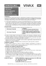 Предварительный просмотр 83 страницы Vivax CFR-102 Instruction Manual