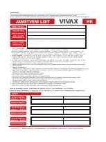 Предварительный просмотр 35 страницы Vivax CH-2004 User Manual