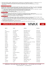 Предварительный просмотр 42 страницы Vivax CH-2004 User Manual