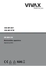 Предварительный просмотр 15 страницы Vivax CM-08126F User Manual