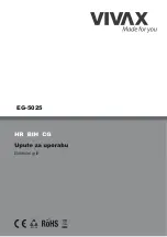 Предварительный просмотр 3 страницы Vivax EG-5025 User Manual