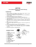 Preview for 3 page of Vivax FF-1800 User Manual