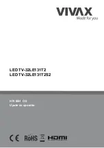 Preview for 3 page of Vivax LED TV-32LE131T2 Instruction Manuals