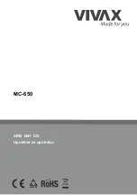 Предварительный просмотр 19 страницы Vivax MC-650 Instruction Manual