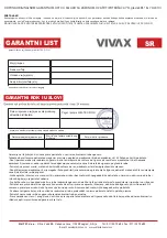 Предварительный просмотр 38 страницы Vivax OH-112503F User Manual