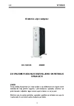 Предварительный просмотр 2 страницы Vivax OH-13250S User Manual