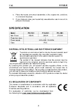 Preview for 60 page of Vivax PH-1501 User Manual