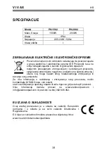 Предварительный просмотр 11 страницы Vivax PH-1502 User Manual