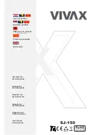 Vivax SJ-150 User Manual preview
