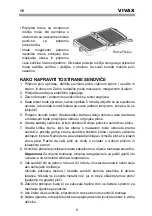 Предварительный просмотр 10 страницы Vivax SM-1800 User Manual