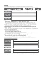 Preview for 101 page of Vivax TPC-100 3G User Manual