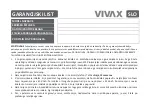 Предварительный просмотр 208 страницы Vivax TPC-705 Instruction Manual