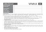 Предварительный просмотр 211 страницы Vivax TPC-705 Instruction Manual