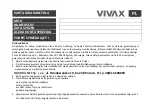 Предварительный просмотр 216 страницы Vivax TPC-705 Instruction Manual