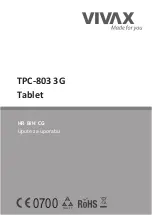 Предварительный просмотр 2 страницы Vivax TPC-803 3G Instruction Manual