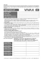 Предварительный просмотр 53 страницы Vivax TS-1000WH User Manual