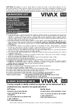 Preview for 58 page of Vivax TS-7501BLS User Manual