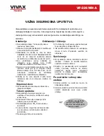 Preview for 26 page of Vivax VF-226 WH A User Manual