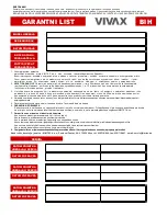 Preview for 94 page of Vivax VS-1101 User Manual