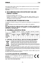 Preview for 49 page of Vivax WH-100G User Manual