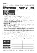 Предварительный просмотр 51 страницы Vivax WH-100G User Manual