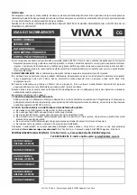 Предварительный просмотр 56 страницы Vivax WH-100G User Manual