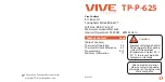 Preview for 2 page of Vive Comfort TP-P-625 Operation Manual