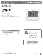 Vive TP-N-801 Operating Manual preview