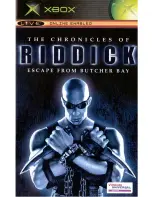 Vivendi Universal Games CHRONICLES OF RIDDICK-ESCAPE FROM BUTCHER BAY Manual preview