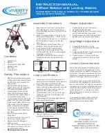 Viverity 4 Wheel Rollator Instruction Manual preview