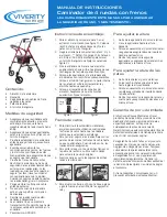 Preview for 2 page of Viverity 4 Wheel Rollator Instruction Manual