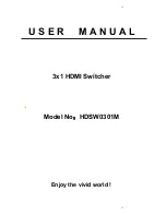 Vivid HDSW0301M User Manual предпросмотр