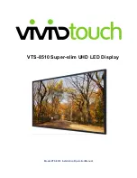 Предварительный просмотр 1 страницы vividtouch VTS-8510 Installation & Operation Manual