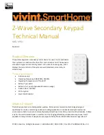 Vivint KP01 Technical Manual preview