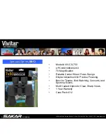 Предварительный просмотр 1 страницы Vivitar BINO VIV-CS-750 Features