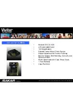 Vivitar CS-1026 Specifications preview