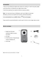 Preview for 3 page of Vivitar DVR 430HD User Manual