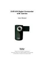 Preview for 1 page of Vivitar DVR 610 User Manual