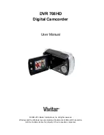 Vivitar DVR 708HD User Manual preview