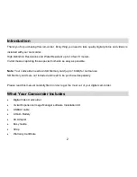 Preview for 3 page of Vivitar DVR 850HD User Manual