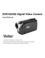 Vivitar DVR 920HD User Manual preview