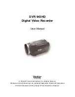 Предварительный просмотр 1 страницы Vivitar DVR 943HD User Manual