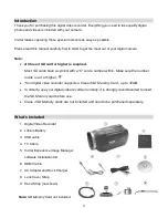 Предварительный просмотр 3 страницы Vivitar DVR 960HD User Manual