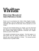 Preview for 1 page of Vivitar ECam User Manual