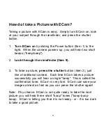 Preview for 8 page of Vivitar ECam User Manual