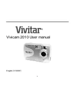 Preview for 1 page of Vivitar Vivicam 2010 User Manual