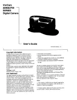 Preview for 1 page of Vivitar Vivicam 2200 User Manual