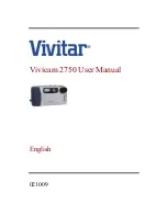 Preview for 1 page of Vivitar ViviCam 2750 User Manual